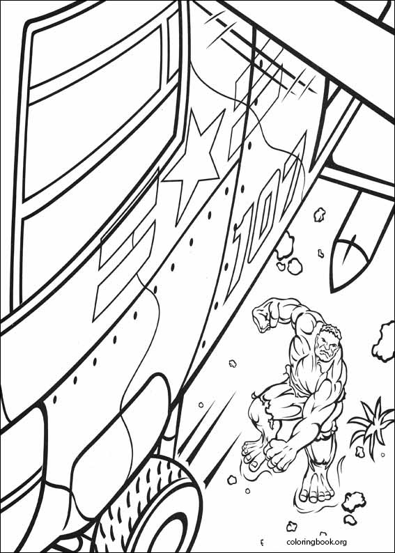 Hulk coloring page (001)