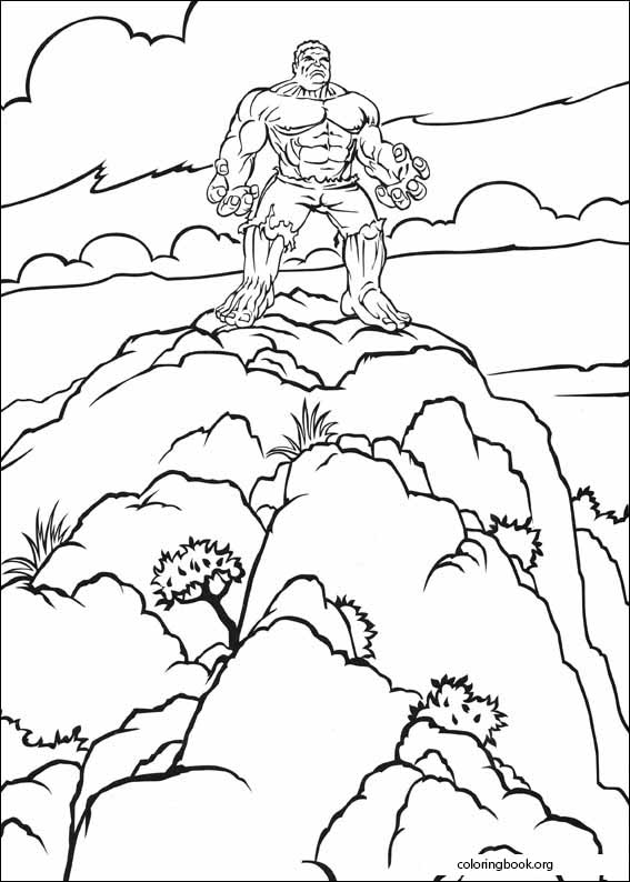 Hulk coloring page (002)