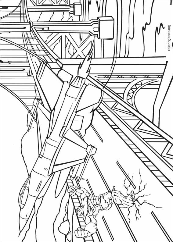 Hulk coloring page (004)