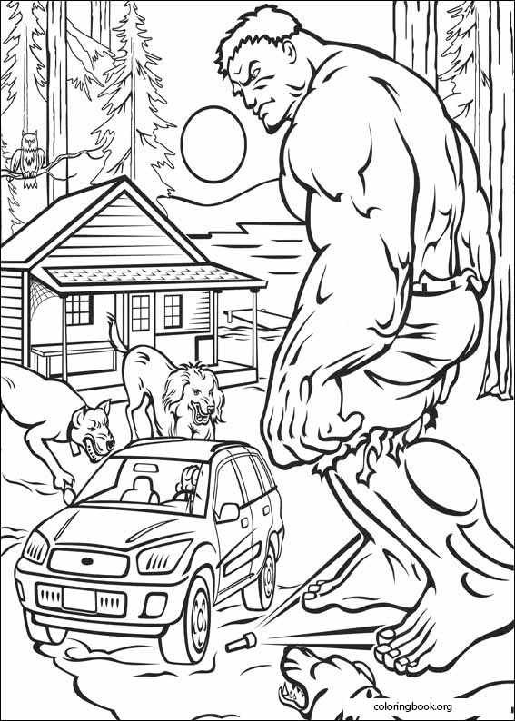 Hulk coloring page (005)