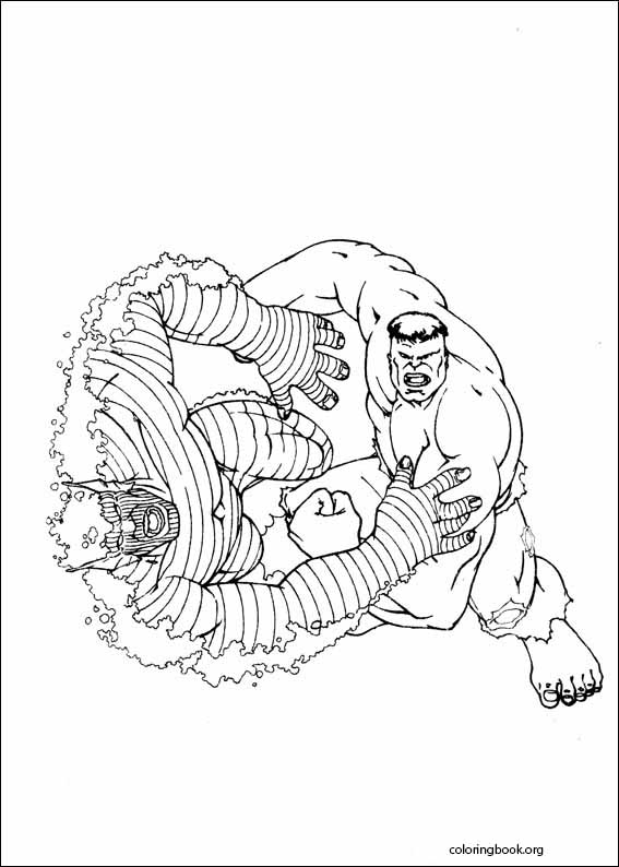 Hulk coloring page (007)