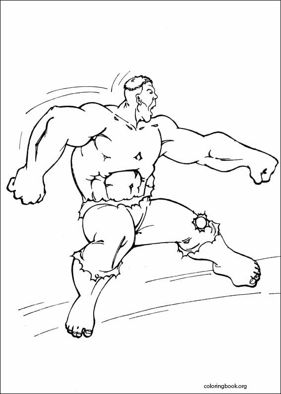 Hulk coloring page (009)