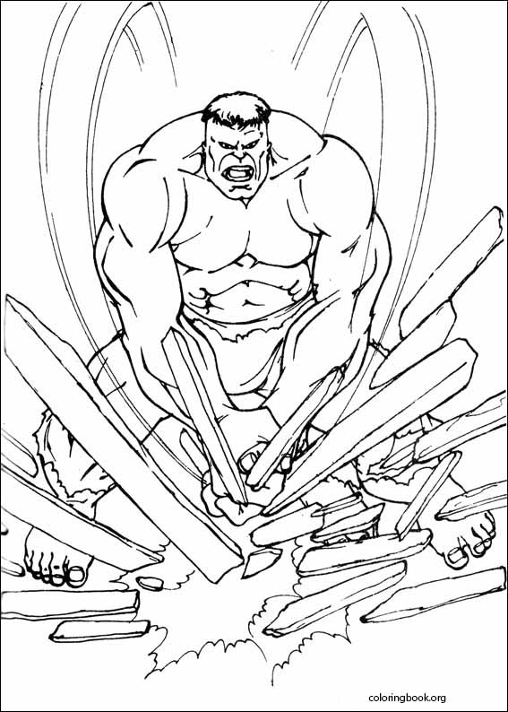Hulk coloring page (013)