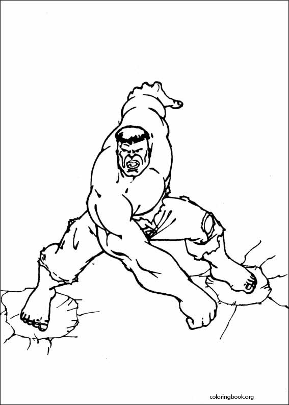 Hulk coloring page (014)