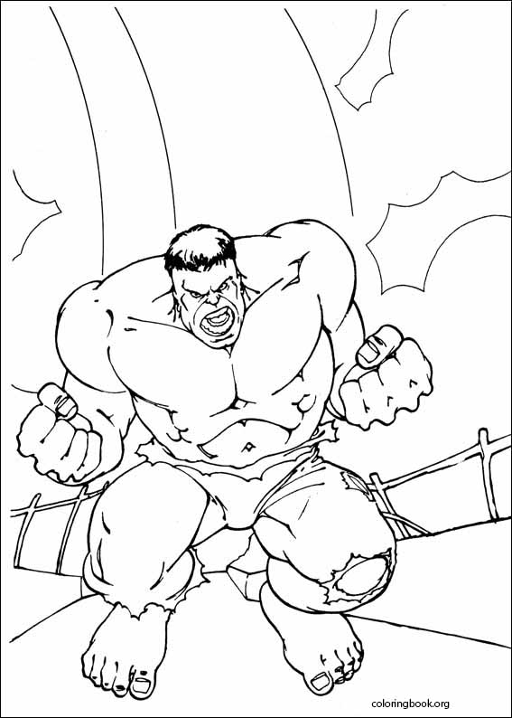 Hulk coloring page (015)