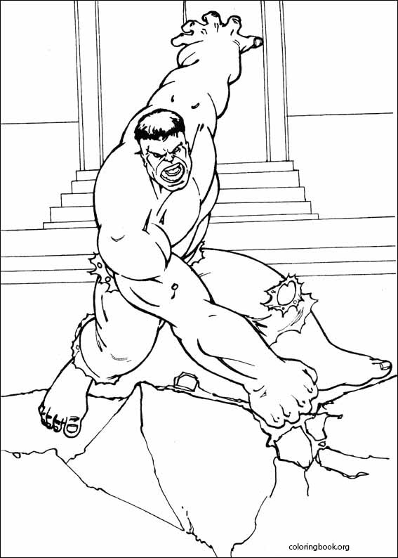 Hulk coloring page (019)