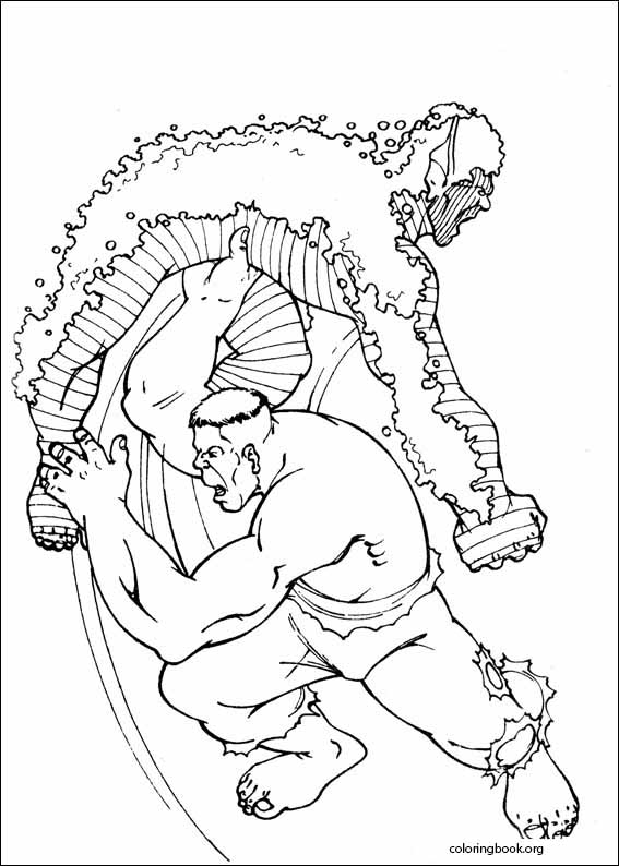 Hulk coloring page (020)