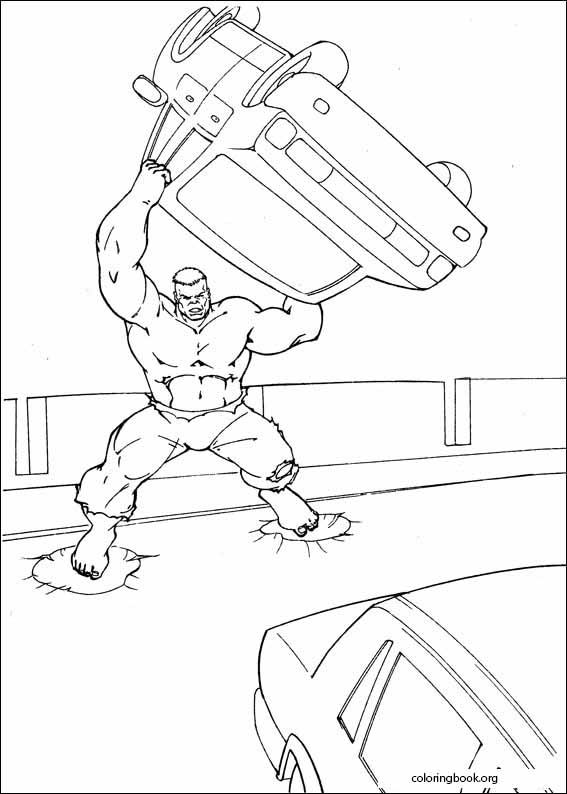 Hulk coloring page (021)