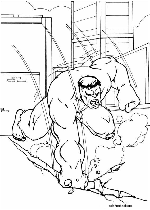 Hulk coloring page (024)