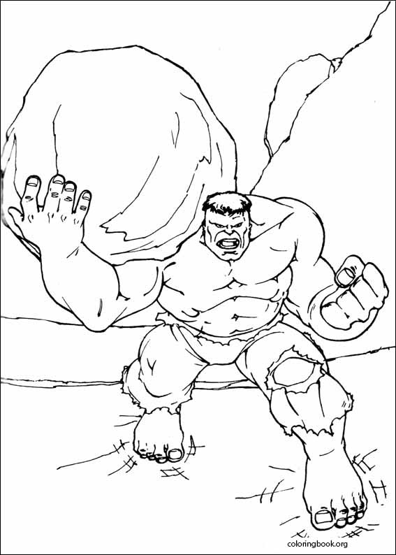 Hulk coloring page (025)