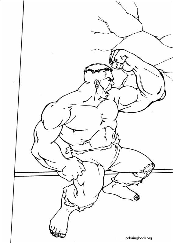 Hulk coloring page (027)