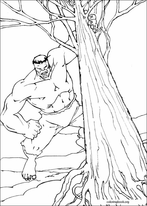 Hulk coloring page (028)