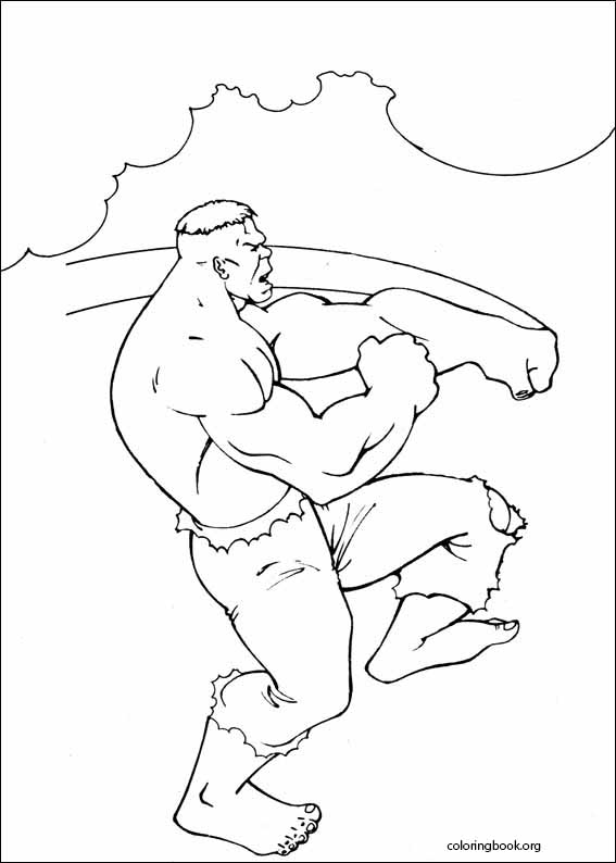 Hulk coloring page (029)