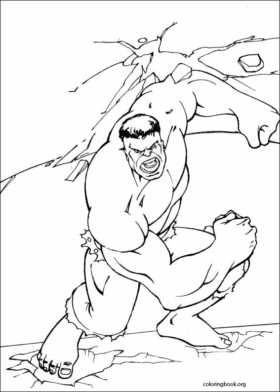 Hulk coloring page (030)