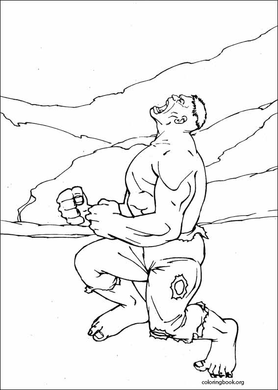 Hulk coloring page (031)