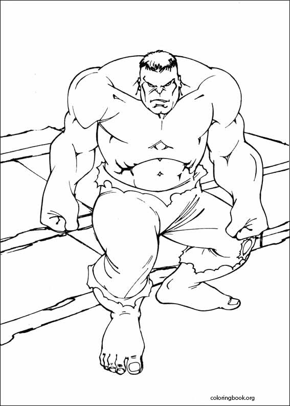 Hulk coloring page (034)