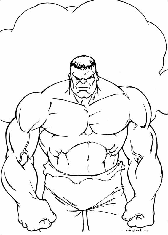 Hulk coloring page (035)