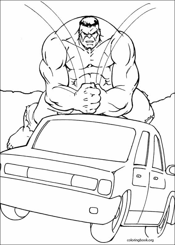 Hulk coloring page (036)