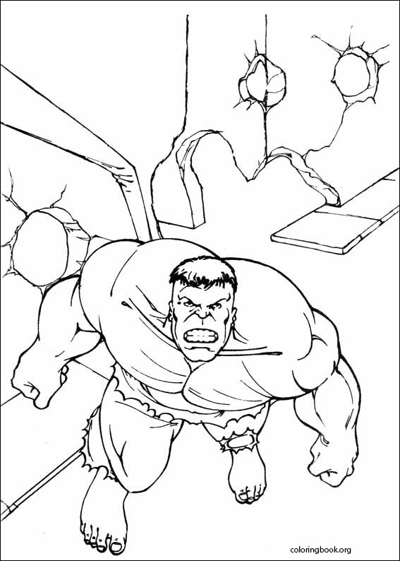 Hulk coloring page (037)