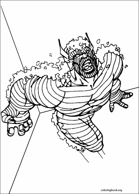 Hulk coloring page (038)