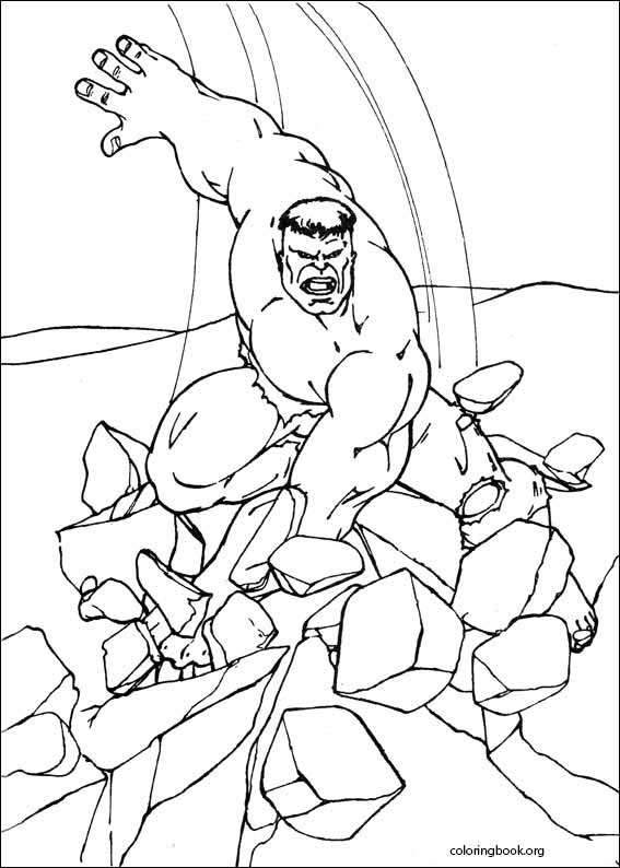 Hulk coloring page (041)