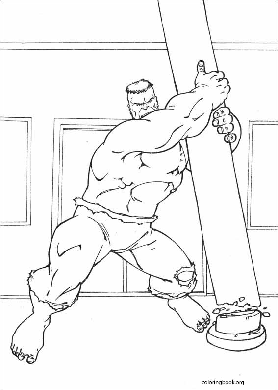 Hulk coloring page (045)