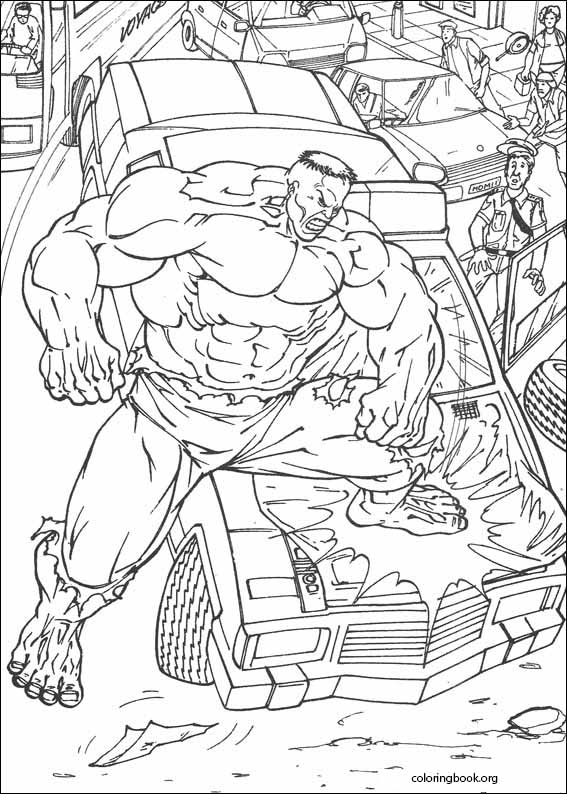 Hulk coloring page (048)