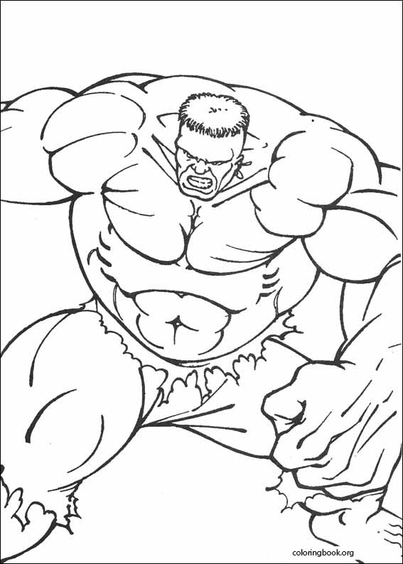 Hulk coloring page (049)