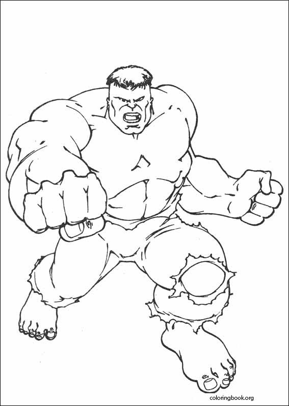 Hulk coloring page (051)