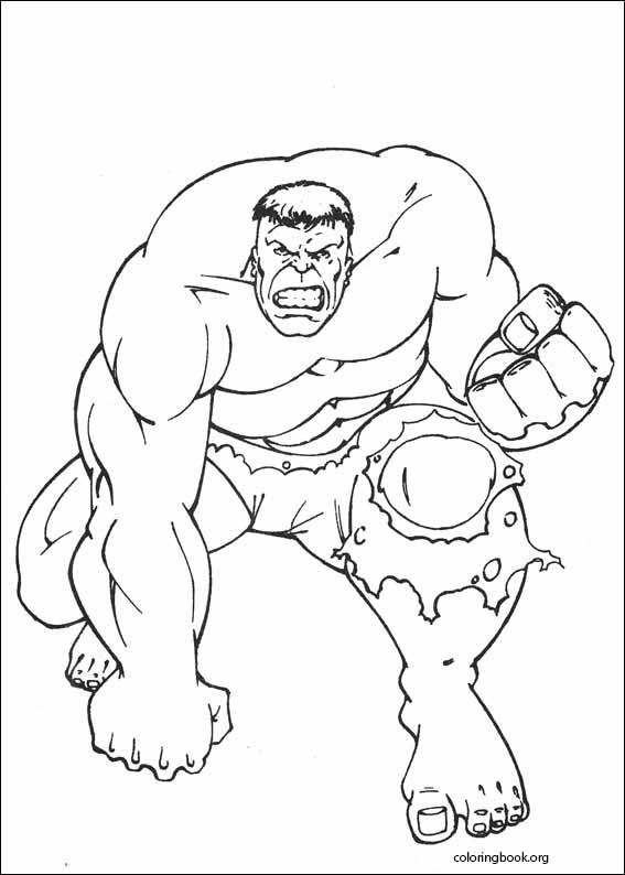 Hulk coloring page (053)