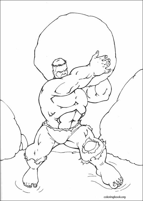 Hulk coloring page (054)