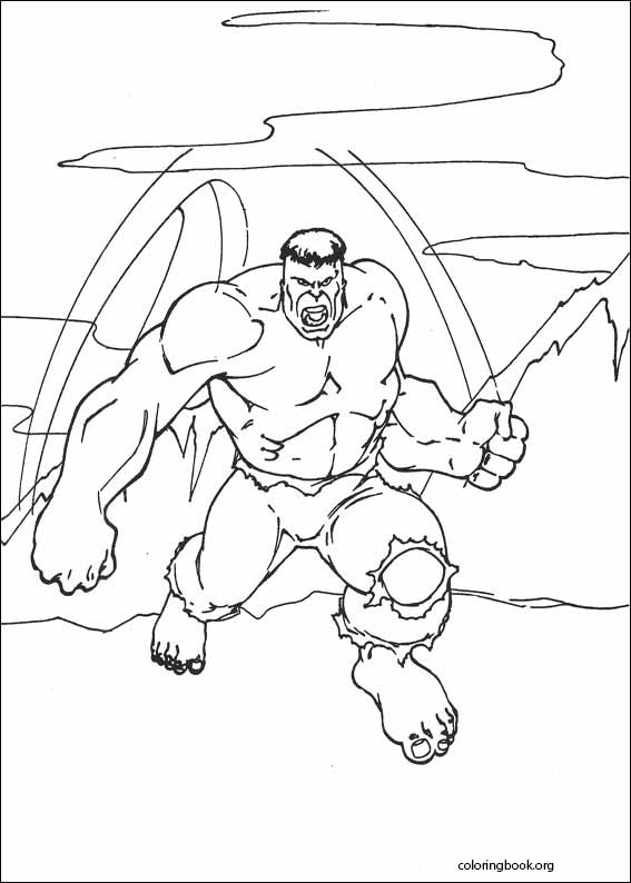 Hulk coloring page (055)
