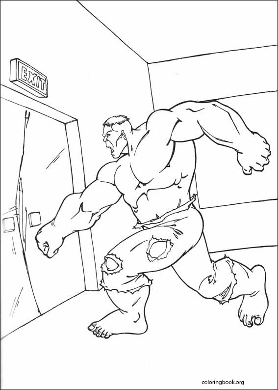 Hulk coloring page (057)