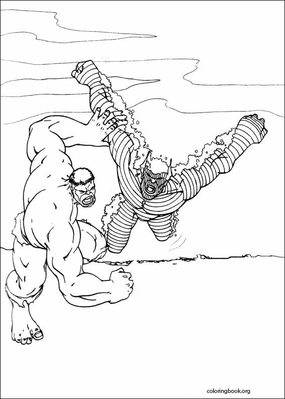 Hulk coloring page (058)