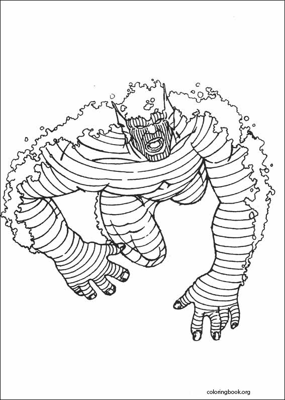 Hulk coloring page (064)