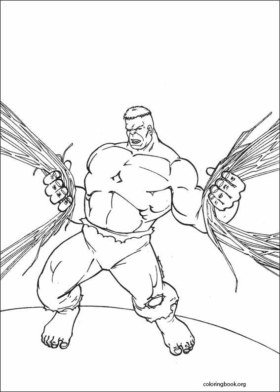 Hulk coloring page (065)