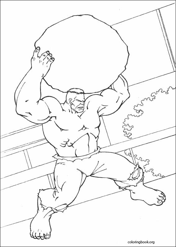 Hulk coloring page (068)