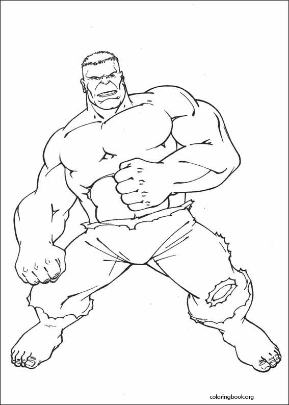 Hulk coloring page (071)
