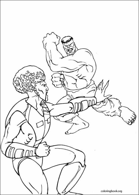Hulk coloring page (072)