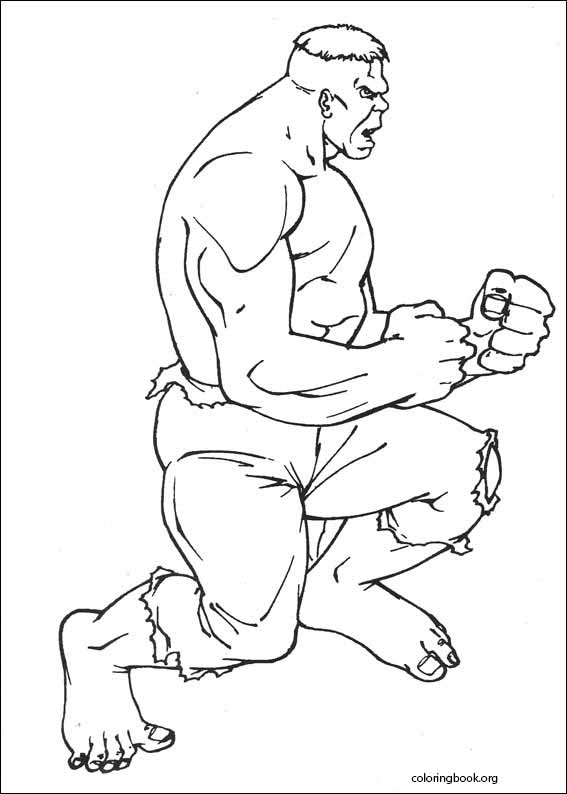 Hulk coloring page (074)