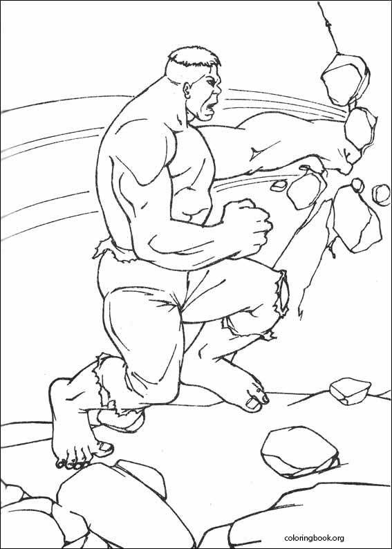Hulk coloring page (080)