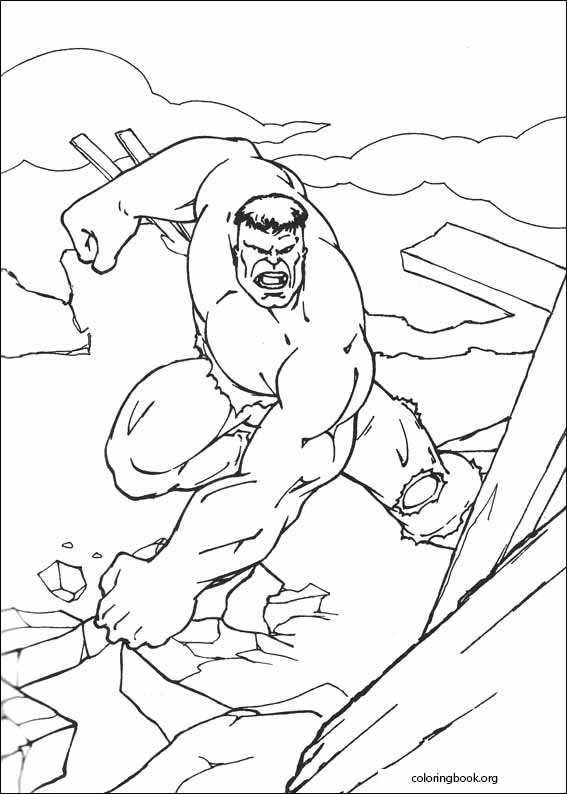 Hulk coloring page (083)