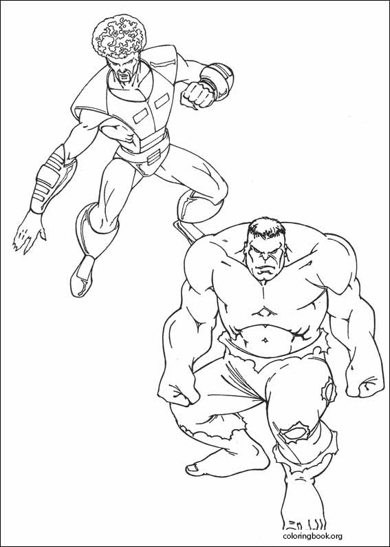 Hulk coloring page (084)