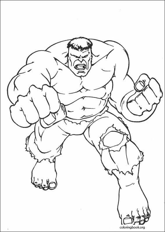 Hulk coloring page (085)