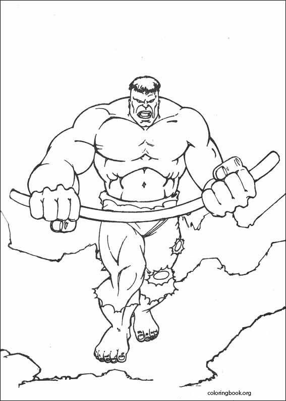 Hulk coloring page (086)