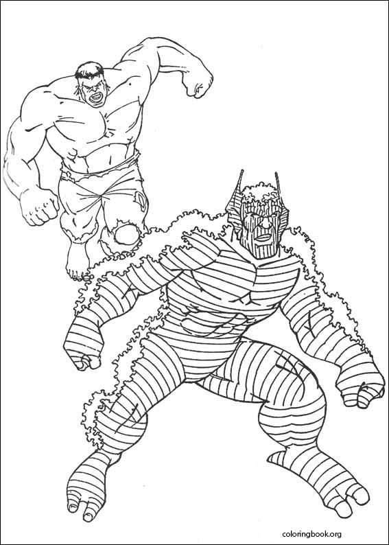 Hulk coloring page (087)