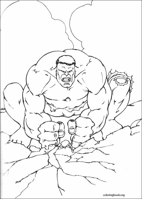 Hulk coloring page (089)