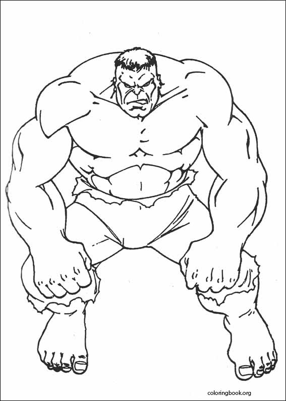 Hulk coloring page (090)