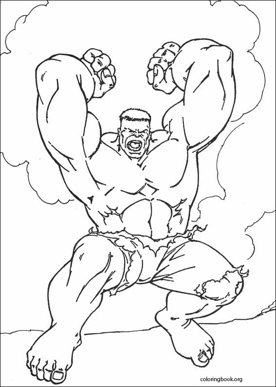 Hulk coloring page (091)