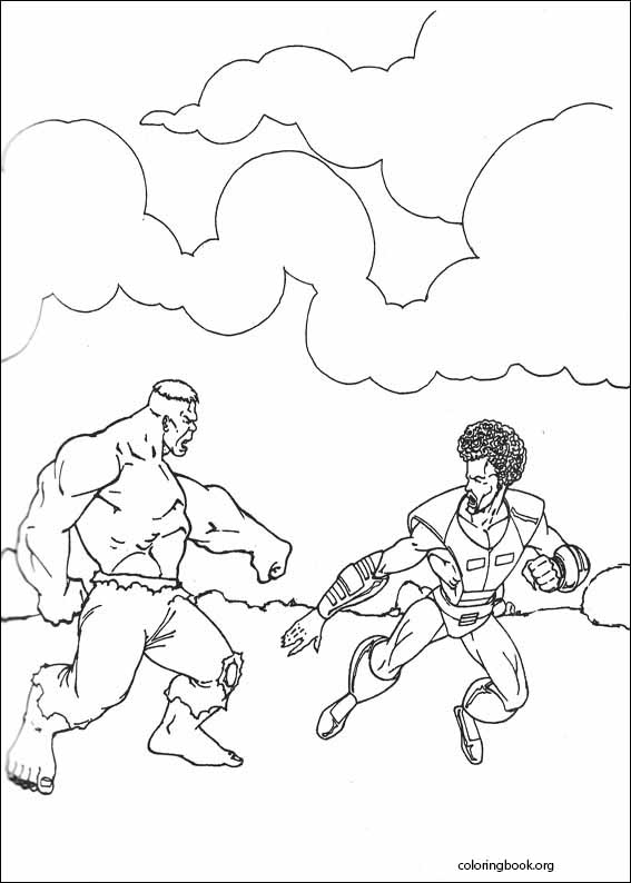 Hulk coloring page (093)